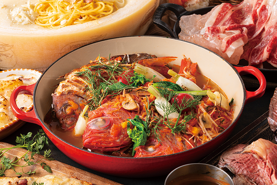 ローズホテル横浜 ランチブッフェ 三浦佐島漁港より 本日の鮮魚のブイヤベース仕立て